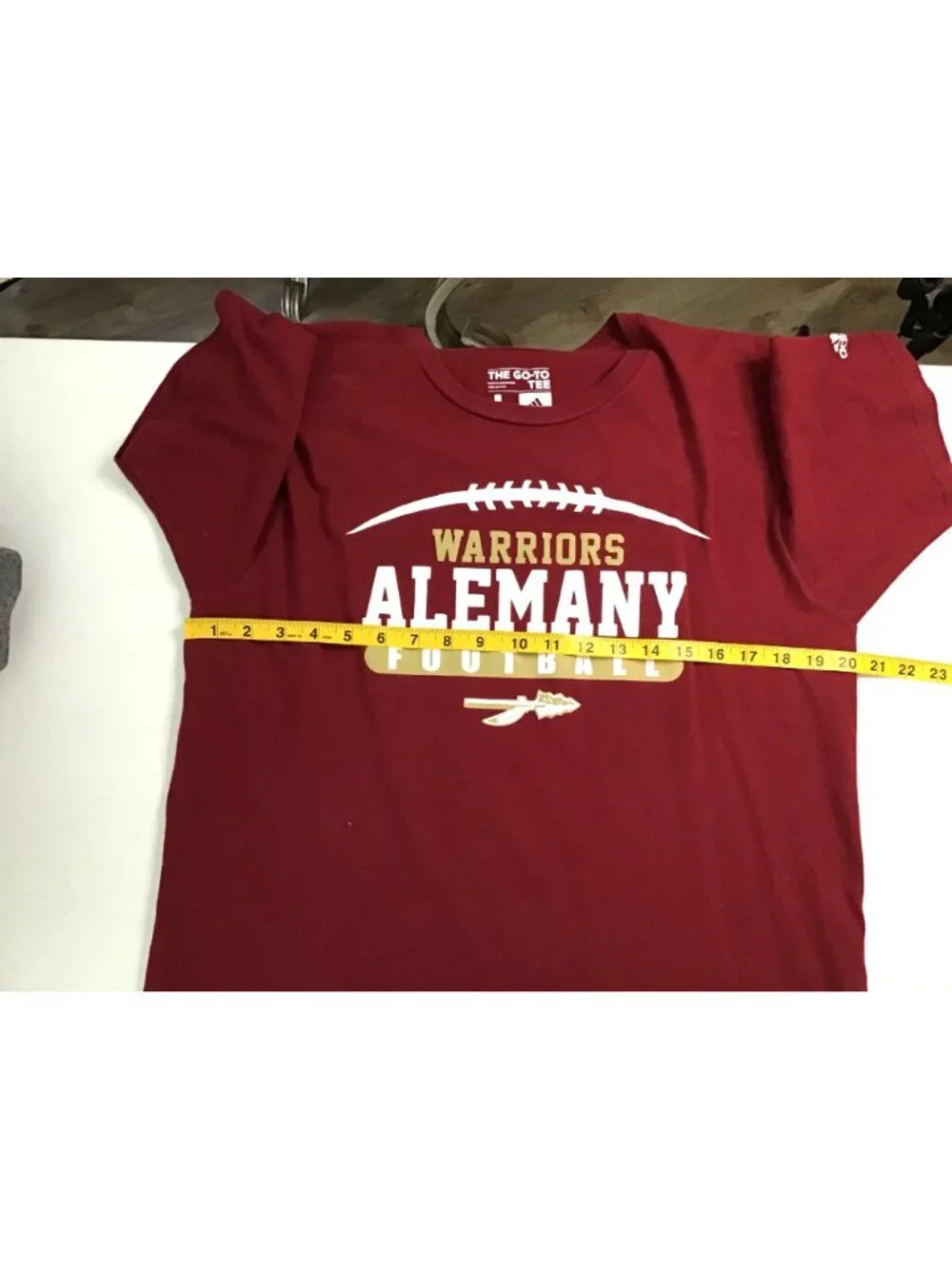 ADIDAS- THE GO TO TEE- MENS ALEMANY GRAPHIC 100% COTTON SHORT SLEEVE T-SHIRT SIZ